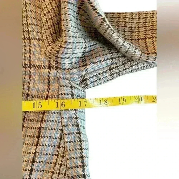 Free People Chess Linen Gray Blue Blazer XS Extra Small 1 Button Preppy Office - Picture 7 of 12